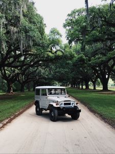 Превью обои toyota land cruiser fj40, toyota, машина, внедорожник, серый