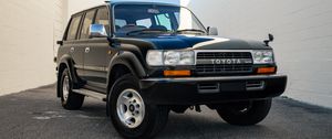 Превью обои toyota land cruiser, toyota, автомобиль, черный