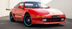 Превью обои toyota mr2, toyota, автомобиль, красный