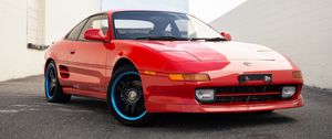 Превью обои toyota mr2, toyota, автомобиль, красный