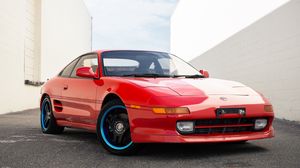 Превью обои toyota mr2, toyota, автомобиль, красный