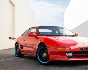 Превью обои toyota mr2, toyota, автомобиль, красный