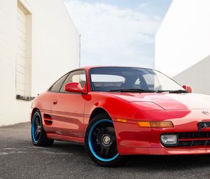 Превью обои toyota mr2, toyota, автомобиль, красный