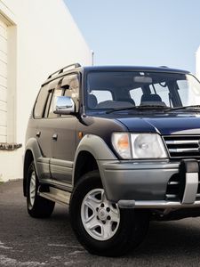 Превью обои toyota prado, toyota, автомобиль, черный