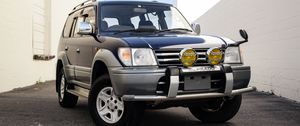 Превью обои toyota prado, toyota, автомобиль, черный