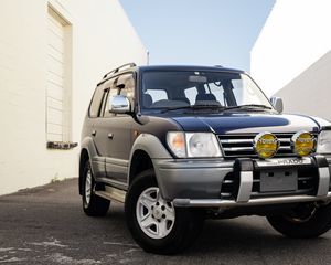 Превью обои toyota prado, toyota, автомобиль, черный