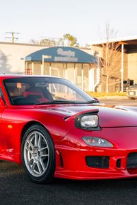 Превью обои toyota supra, toyota, автомобиль, красный