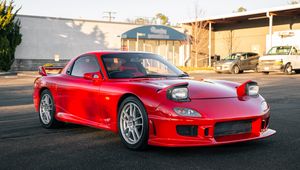 Превью обои toyota supra, toyota, автомобиль, красный