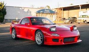 Превью обои toyota supra, toyota, автомобиль, красный