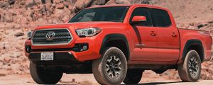 Превью обои toyota tacoma trd, toyota, автомобиль, внедорожник