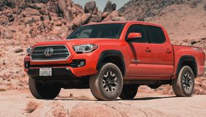 Превью обои toyota tacoma trd, toyota, автомобиль, внедорожник