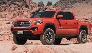 Превью обои toyota tacoma trd, toyota, автомобиль, внедорожник