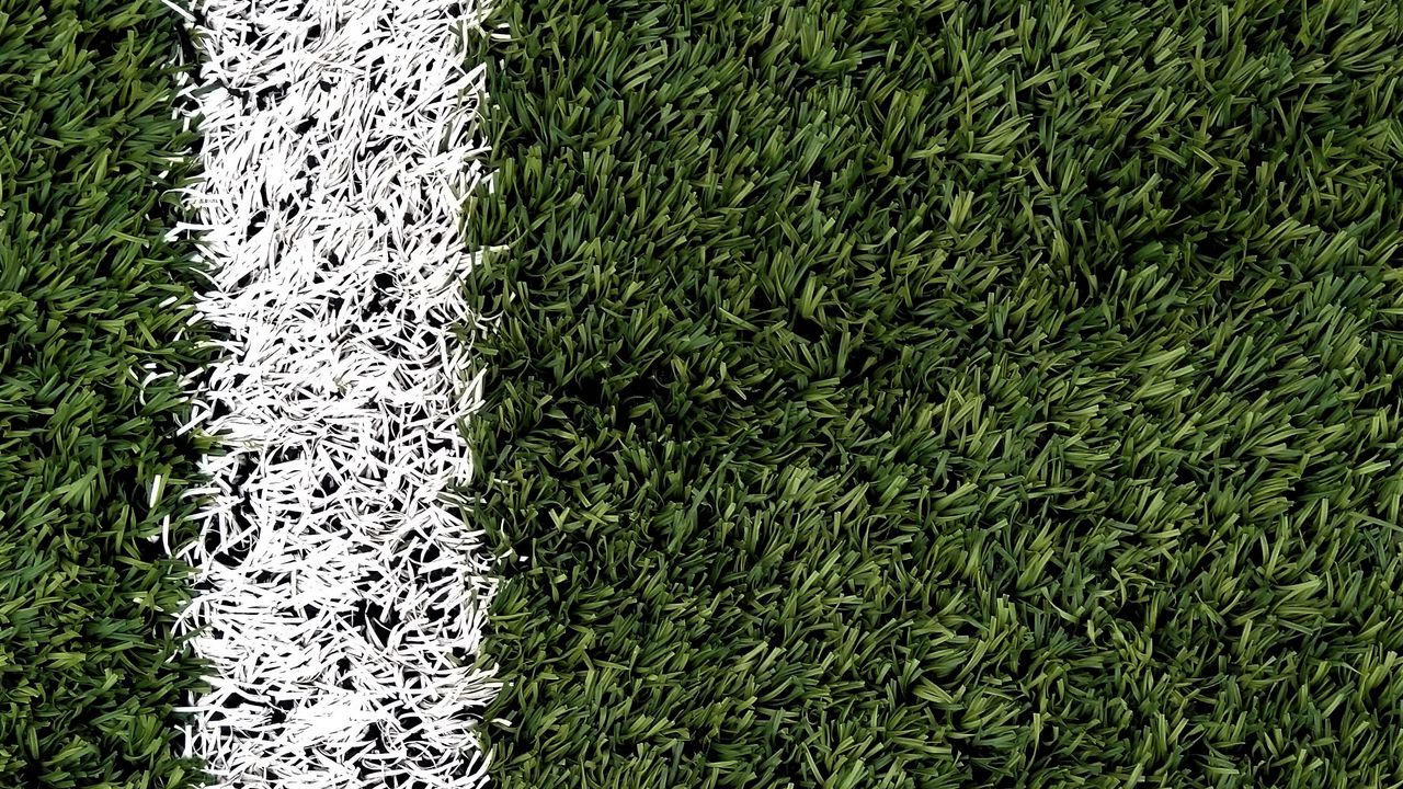 Обои трава, стадион, краска, разметка, зеленый
