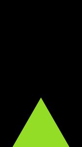 Превью обои треугольник, зеленый, минимализм, геометрия