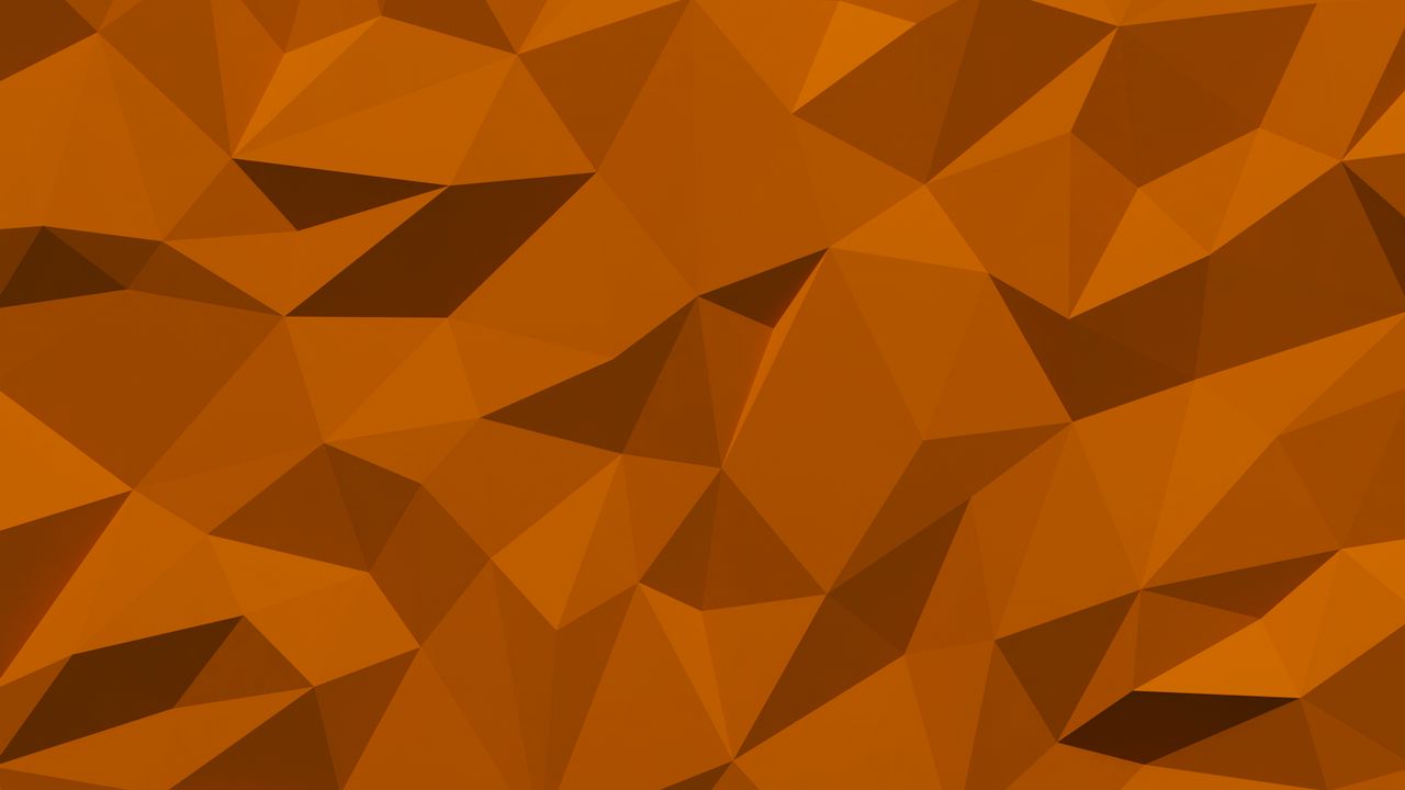 Обои треугольники, фрагменты, объем, фигура, оранжевый