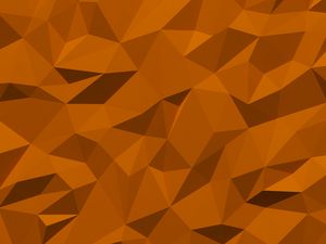 Превью обои треугольники, фрагменты, объем, фигура, оранжевый