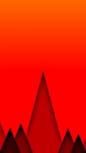 Превью обои треугольники, геометрический, красный, яркий