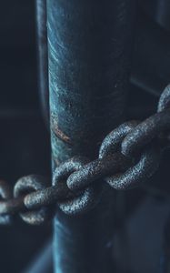 Превью обои цепь, металл, крупным планом
