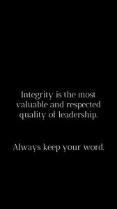 Превью обои цитата, честность, лидерство, слово, высказывание