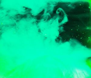 Превью обои цветной дым, зеленый, абстракция