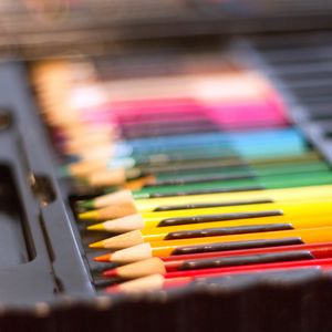 Превью обои цветные карандаши, набор, разноцветный