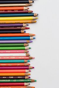 Превью обои цветные карандаши, набор, заточенные