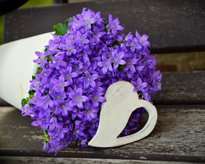 Превью обои цветы, фиолетовый, букет