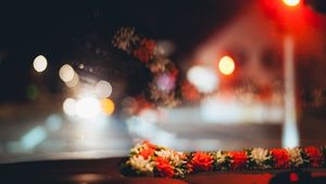 Превью обои цветы, размытие, боке, лепестки