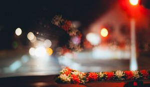 Превью обои цветы, размытие, боке, лепестки