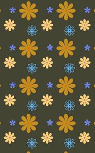 Превью обои цветы, узоры, текстура, ромашки