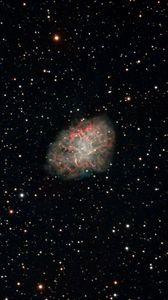 Превью обои туманность, блестки, звезды, сияние, космос, темный