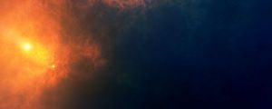 Превью обои туманность, космос, звезды, свет, вселенная