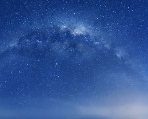 Превью обои туманность, космос, звезды, звездное небо