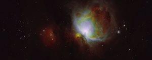 Превью обои туманность ориона, свечение, звезды, космос