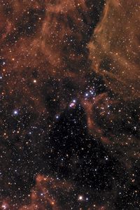 Превью обои туманность тарантул, звездное небо, галактика, sn 1987a