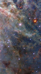 Превью обои туманность тарантул, звезды, свечение, туманность, облака, космос