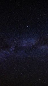 Превью обои туманность, звездное небо, звезды, космос, темный