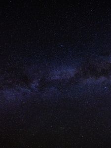 Превью обои туманность, звездное небо, звезды, космос, темный
