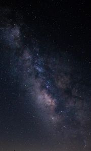 Превью обои туманность, звездное небо, звезды, космос, ночь