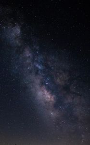 Превью обои туманность, звездное небо, звезды, космос, ночь