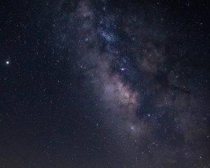 Превью обои туманность, звездное небо, звезды, космос, ночь