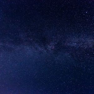Превью обои туманность, звездное небо, звезды, ночь, космос