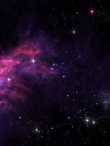 Превью обои туманность, звезды, галактика, вселенная, космос