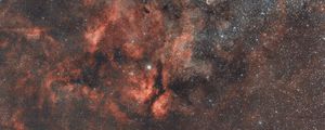 Превью обои туманность, звезды, галактика, свечение, космос, астрономия