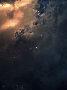 Превью обои туманность, звезды, космос, вселенная