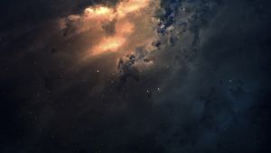 Превью обои туманность, звезды, космос, вселенная