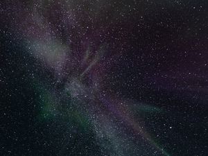 Превью обои туманность, звезды, космос, звездное небо