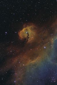 Превью обои туманность, звезды, космос, разноцветный, галактика