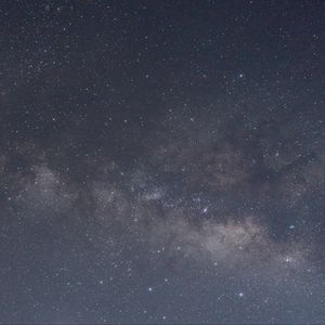 Превью обои туманность, звезды, звездное небо, ночь, космос