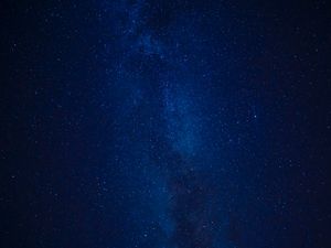 Превью обои туманность, звезды, звездное небо, космос, ночь